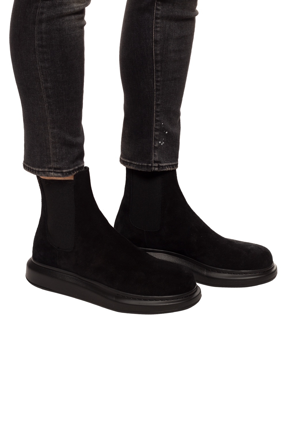 Alexander mcqueen sale suede boots